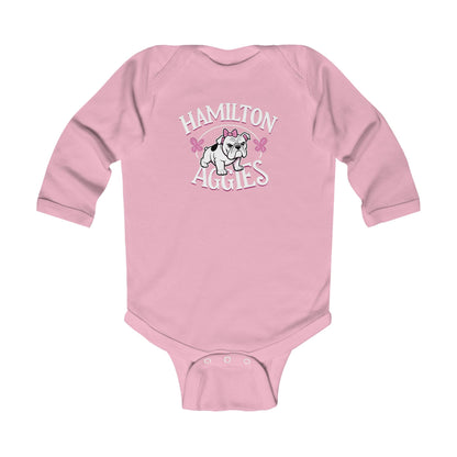 Long Sleeve Baby Bodysuit \ Hamilton Aggies \ HAG4
