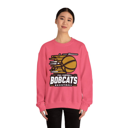 Adult Crewneck Sweatshirt \ Phil Campbell Bobcats Basketball \ PCBBK2