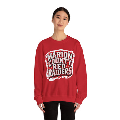 Adult Crewneck Sweatshirt \ Marion County Red Raiders \ MC1