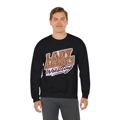 Adult Crewneck Sweatshirt \ Hamilton Aggies Wrestling \ HAWG3