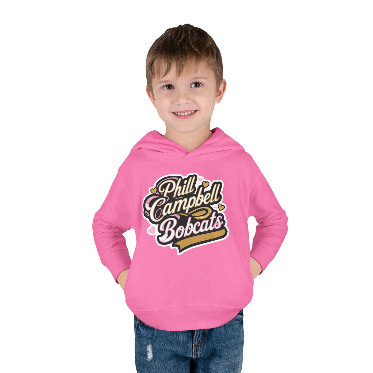 Toddler Hoodie Sweatshirt \ Phill Campbell Bobcats \ PCBG1