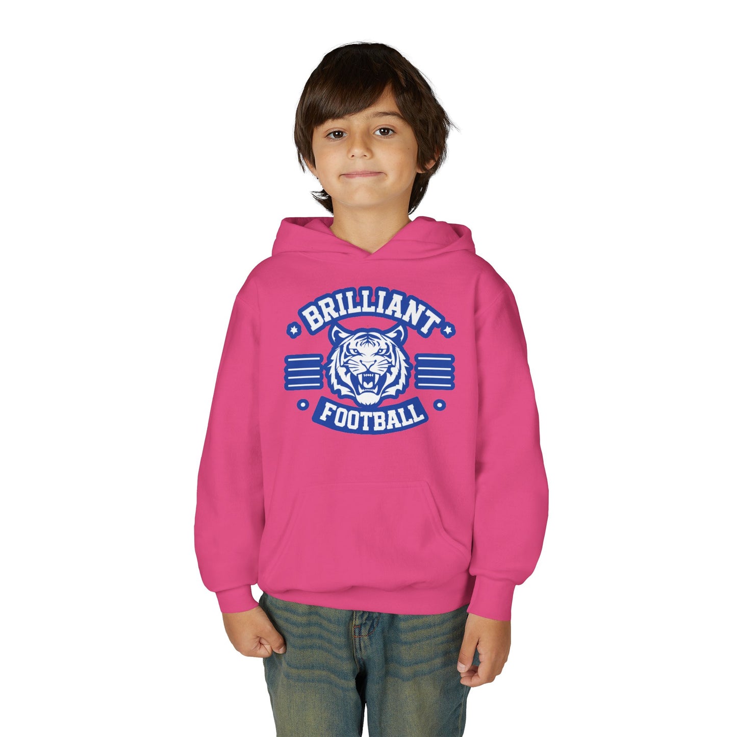 Youth Hoodie Sweatshirt \ Brilliant Tigers Football \ BTF2