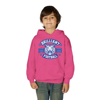 Youth Hoodie Sweatshirt \ Brilliant Tigers Football \ BTF2