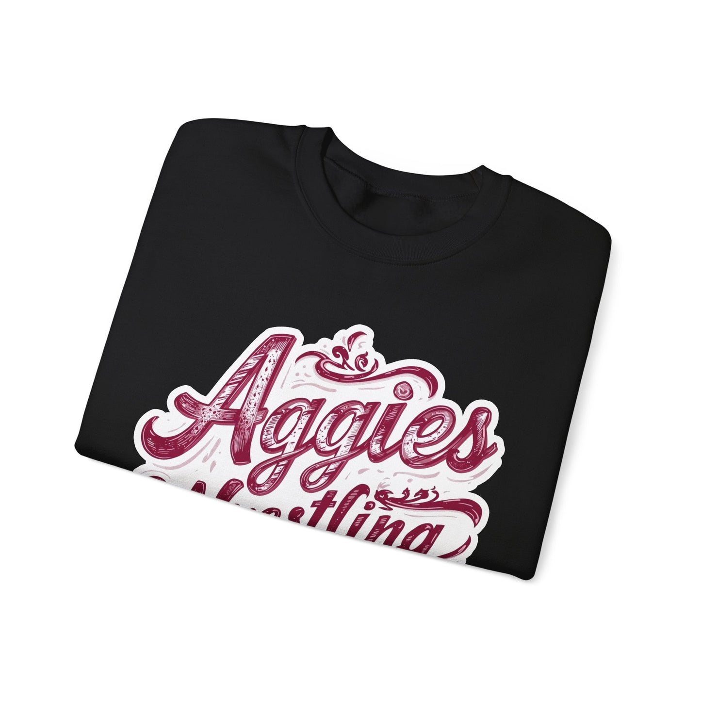 Adult Crewneck Sweatshirt \ Hamilton Aggies Wrestling \ HAWG2