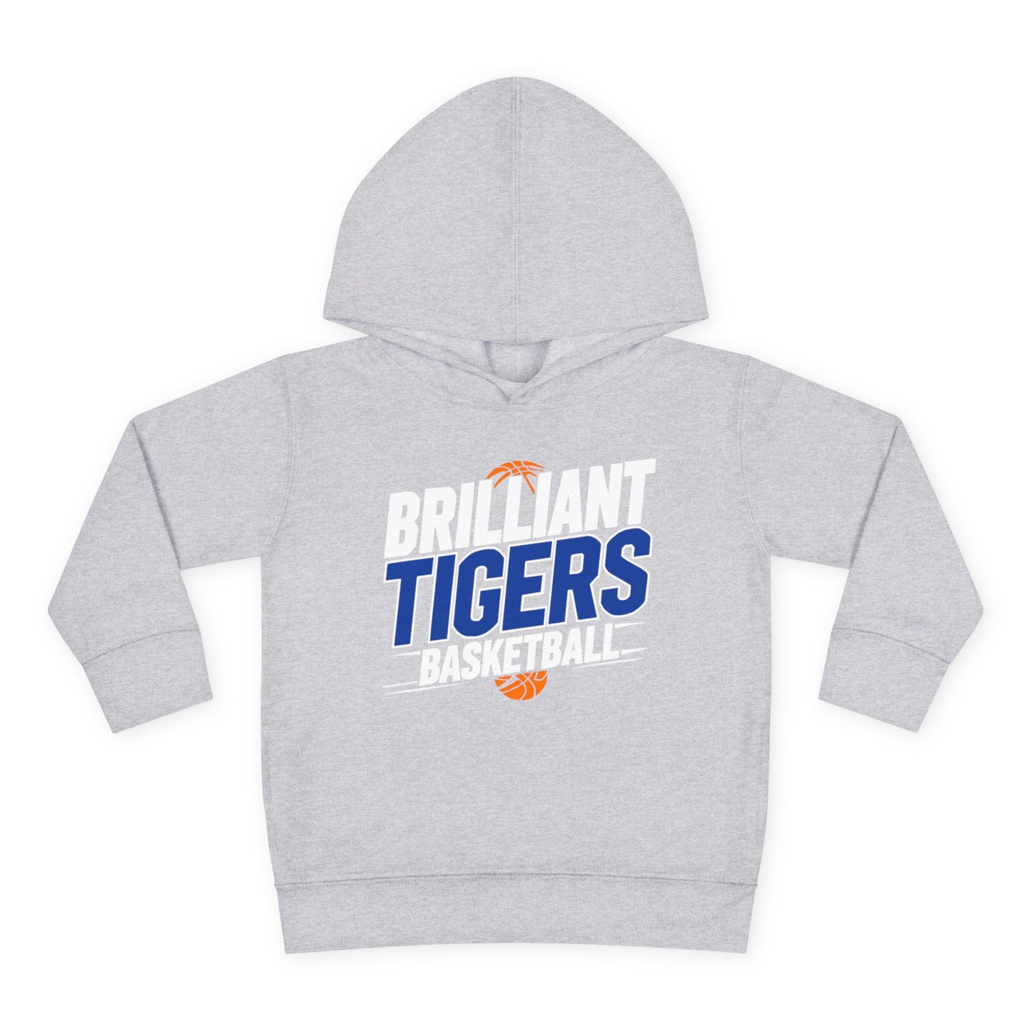 Toddler Hoodie Sweatshirt \ Brilliant Tigers Basketball \ BTBK1