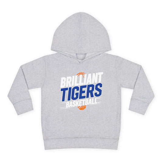 Toddler Hoodie Sweatshirt \ Brilliant Tigers Basketball \ BTBK1