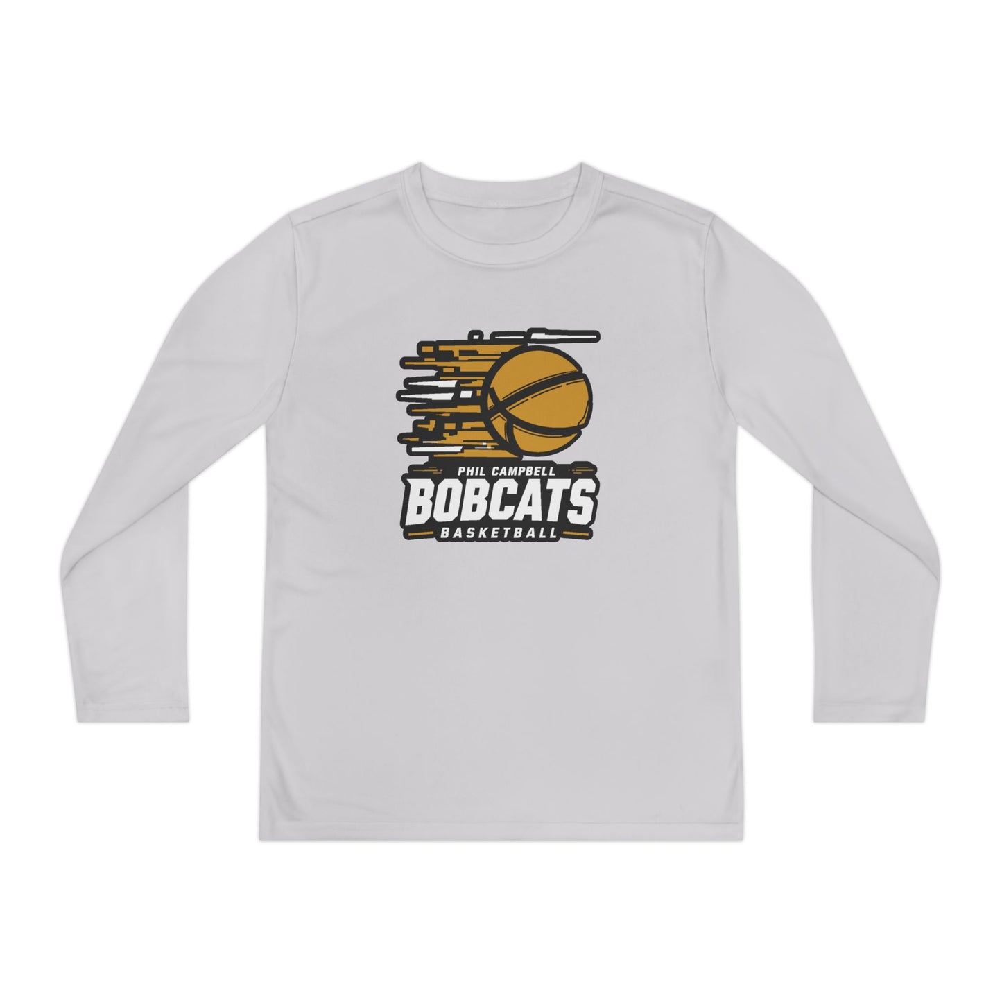 Youth Long Sleeve Tee \ Phil Campbell Bobcats Basketball \ PCBBK2