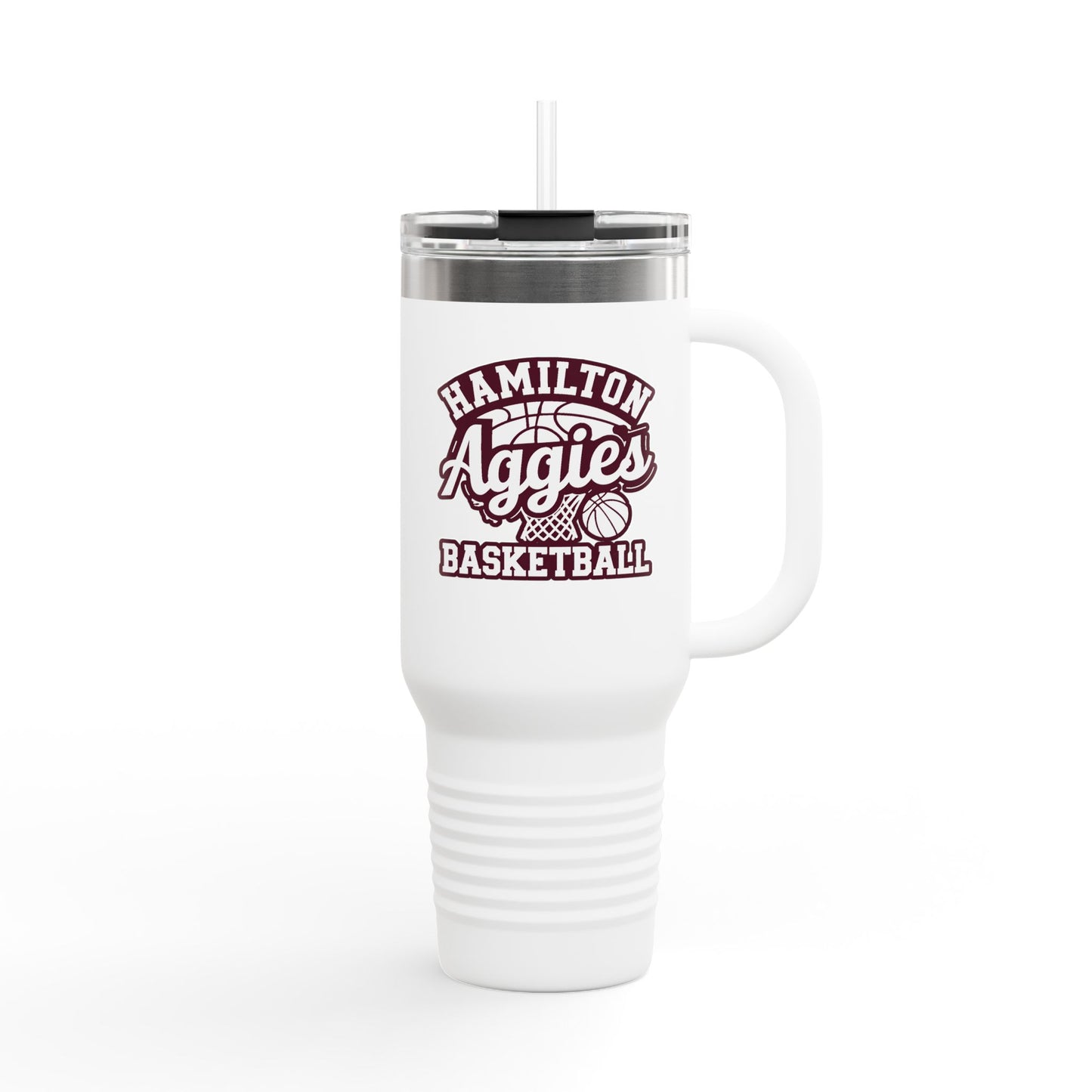40oz Insulated Tumbler \ Hamilton Aggies Basketball \ HABBG1