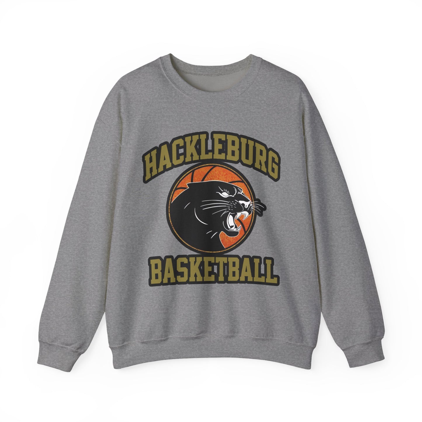 Adult Crewneck Sweatshirt \ Hackleburg Panther Basketball \ HPBK1