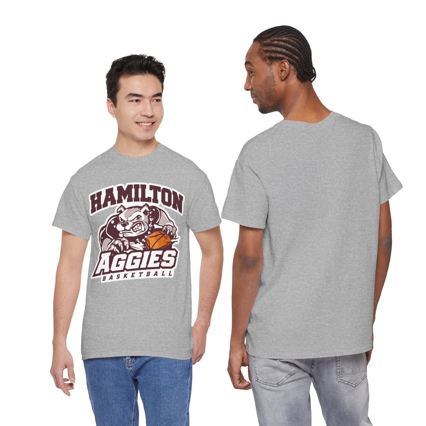 Adult Tee \ Hamilton Aggies Basketball \ HABK1