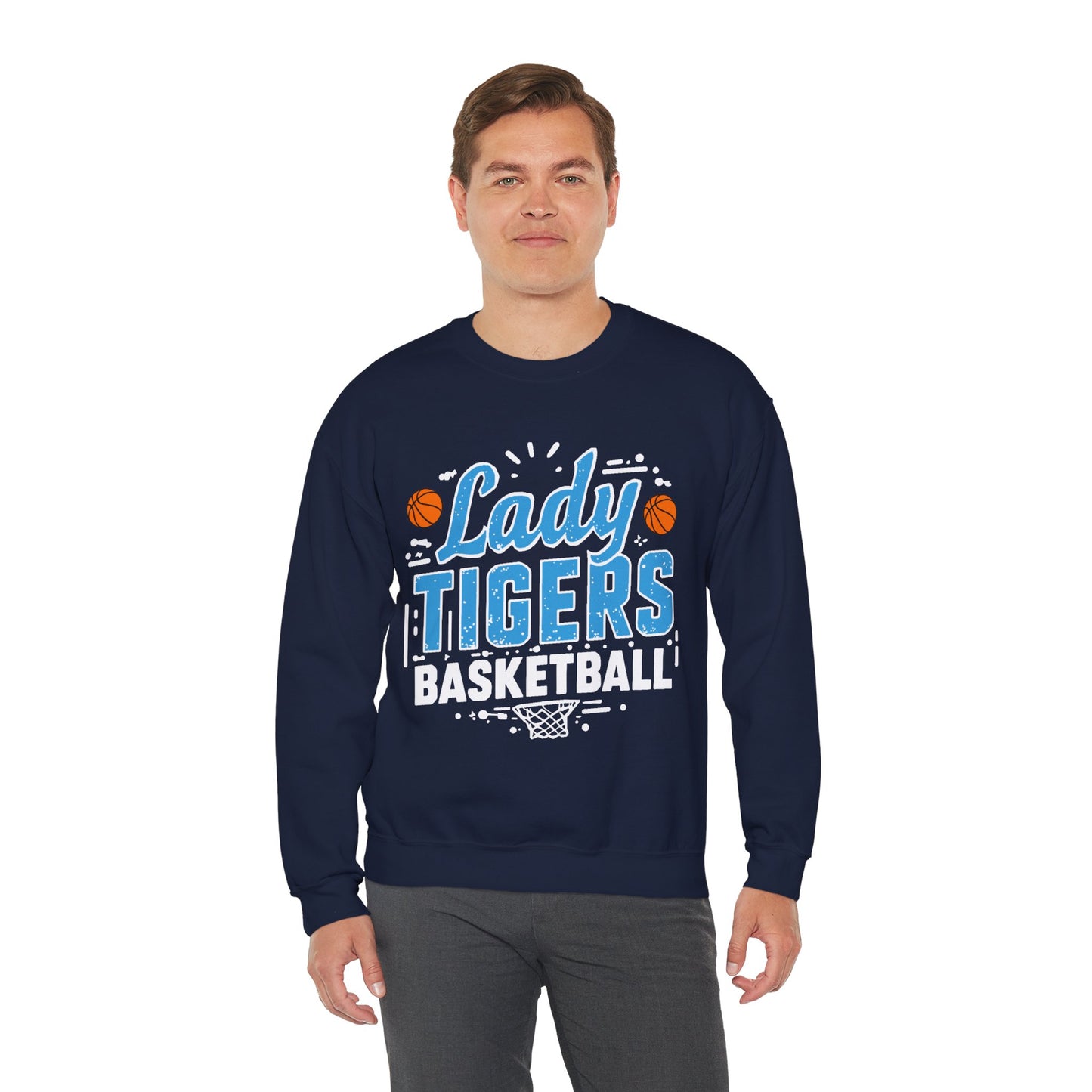Adult Crewneck Sweatshirt \ Brilliant Tigers Basketball \ BTBKG1