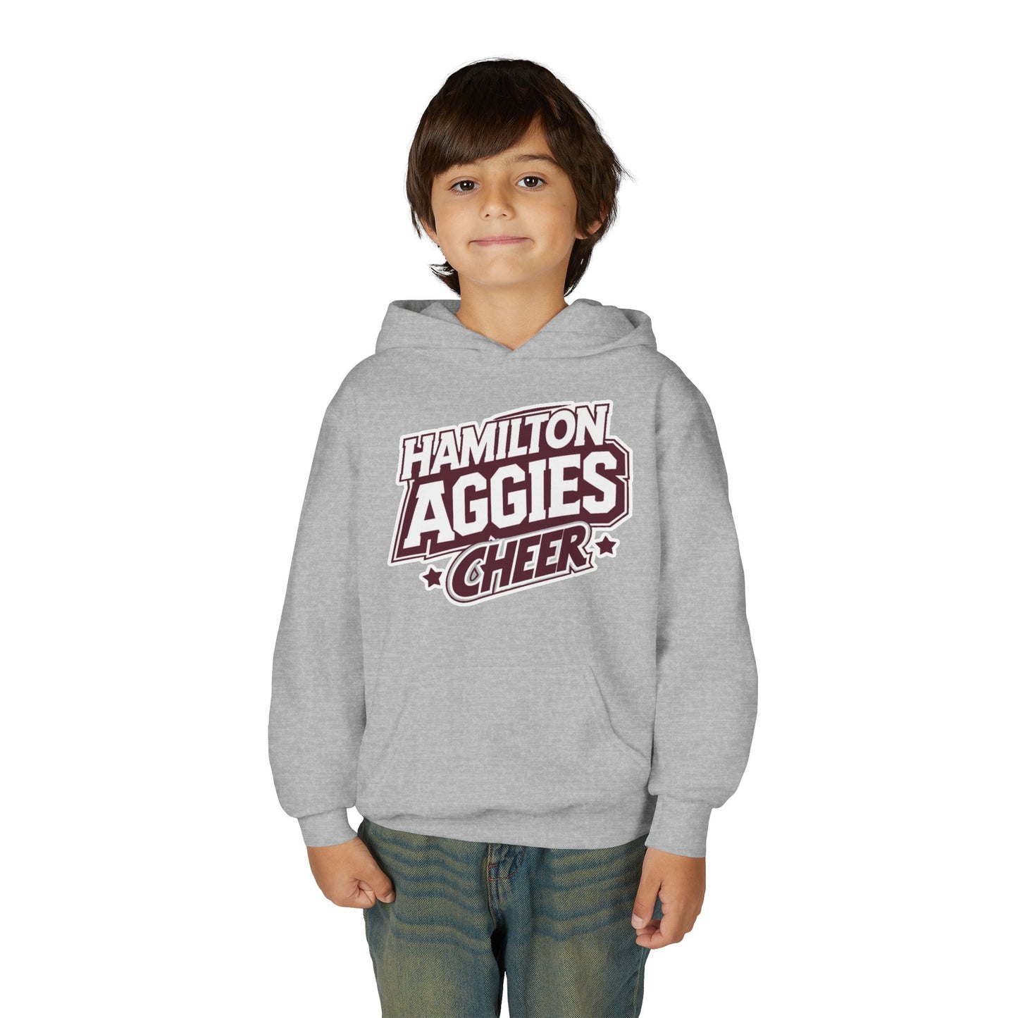 Youth Hoodie Sweatshirt \ Hamilton Aggies Cheer \ HAC1
