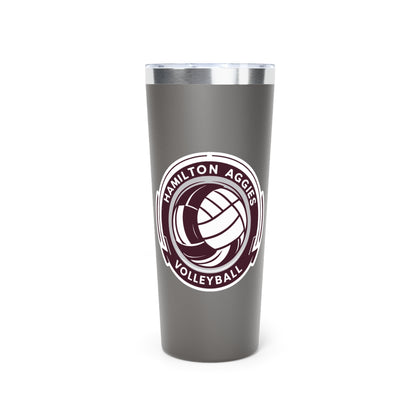 22oz Copper Insulated Tumbler \ Hamilton Aggies Volleyball \ HAV1