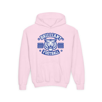 Youth Hoodie Sweatshirt \ Brilliant Tigers Football \ BTF2