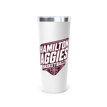 22oz Copper Insulated Tumbler \ Hamilton Aggies Basketball \ HABB2