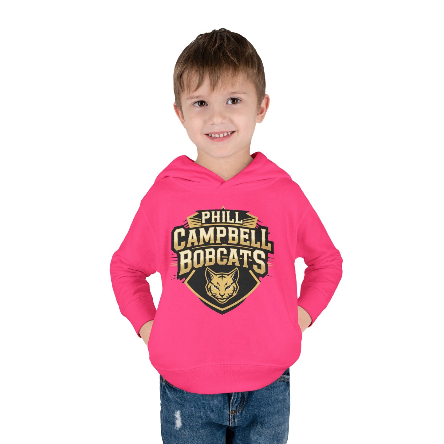 Toddler Hoodie Sweatshirt \ Phill Campbell Bobcats \ PCB1