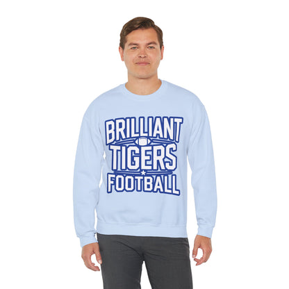 Adult Crewneck Sweatshirt \ Brilliant Tigers Football \ BTF1