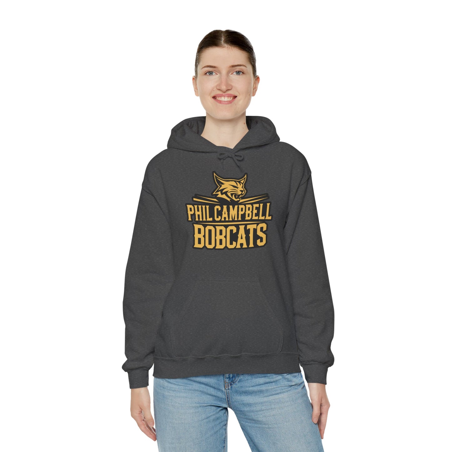 Adult Hoodie Sweatshirt \ Phil Campbell Bobcats \ PCB2