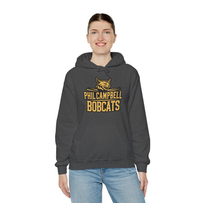 Adult Hoodie Sweatshirt \ Phil Campbell Bobcats \ PCB2