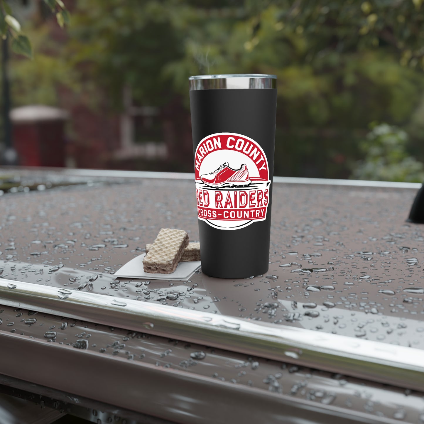 22oz Copper Insulated Tumbler \ Marion County Red Raiders Cross-Country \ MCCC1