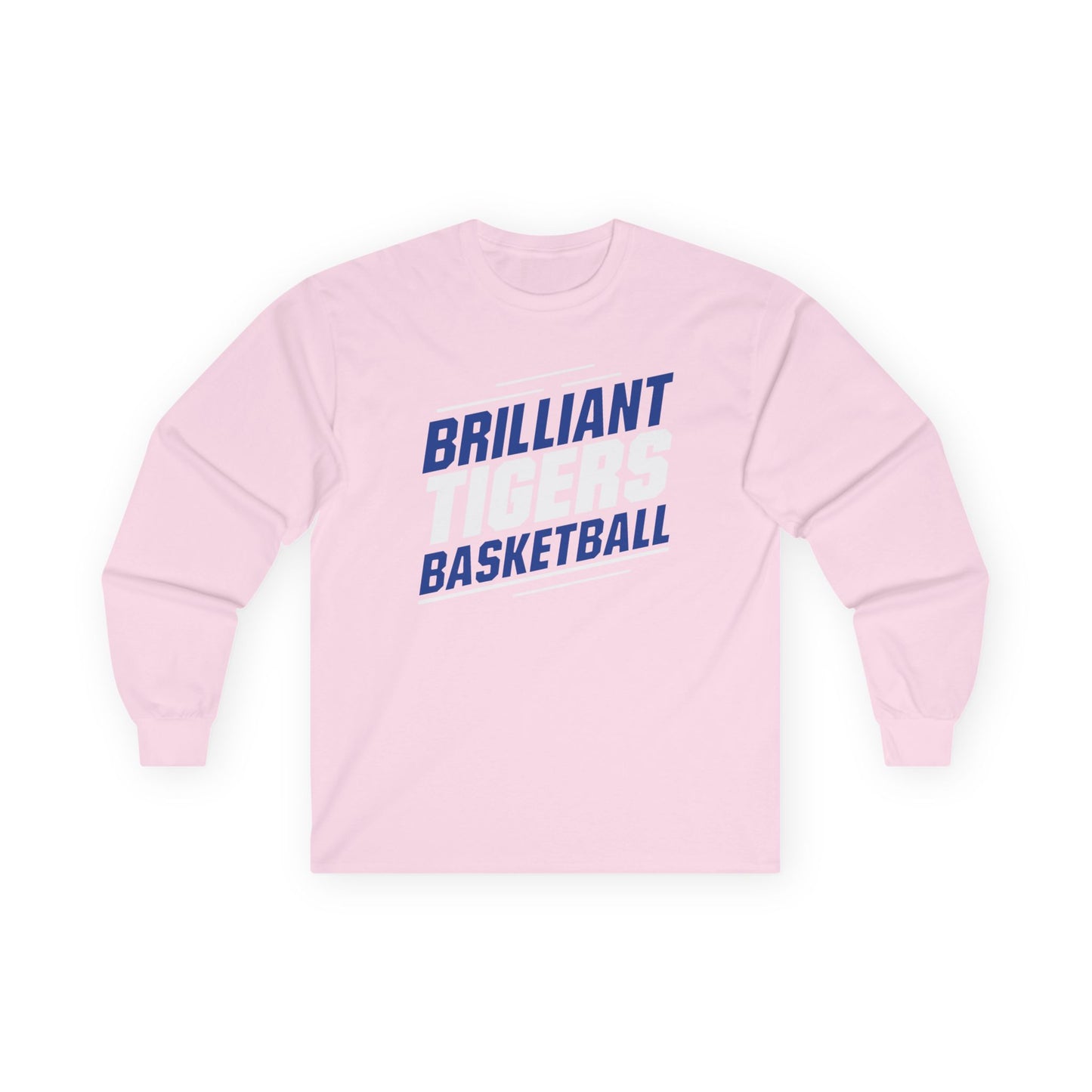 Adult Long Sleeve Tee \ Brilliant Tigers Basketball \ BTBK2