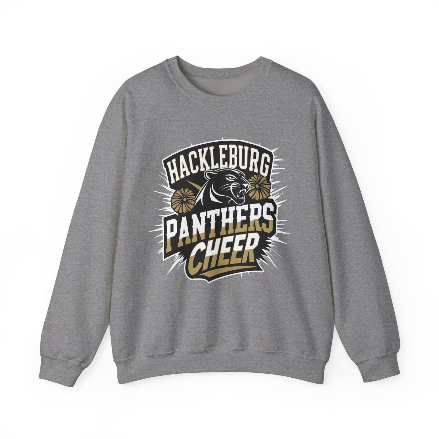 Adult Crewneck Sweatshirt \ Hackleburg Panthers Cheer \ HPC1