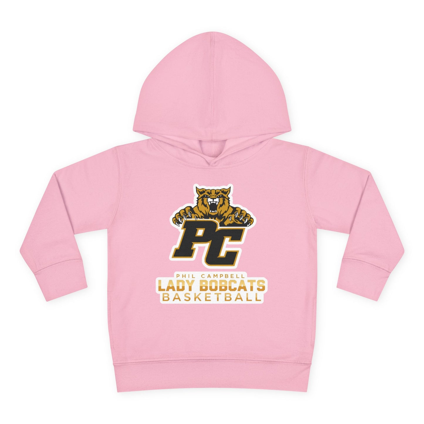 Toddler Hoodie Sweatshirt \ Phil Campbell Bobcats Basketball \ PCBBKG1