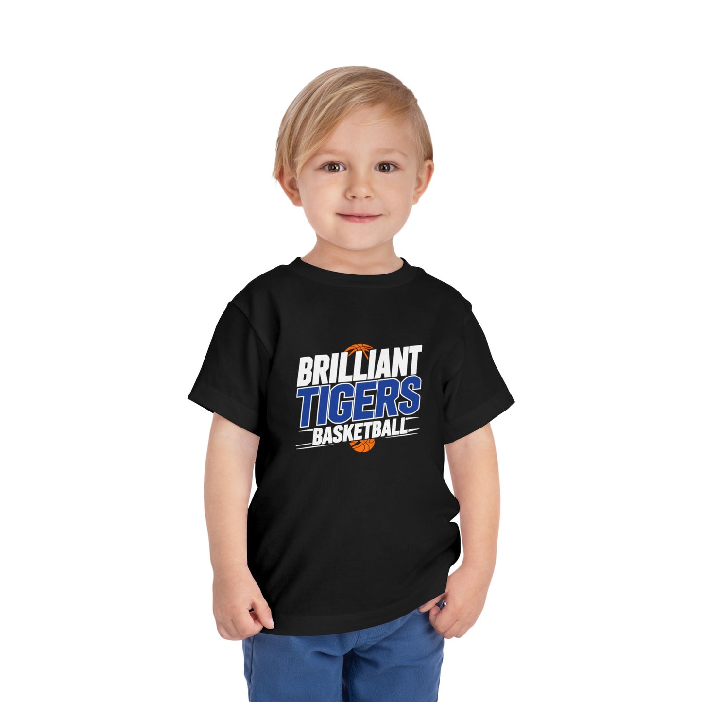Toddler Tee \ Brilliant Tigers Basketball \ BTBK1