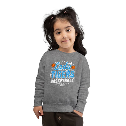 Toddler Crewneck Sweatshirt \ Brilliant Tigers Basketball \ BTBKG1