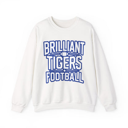 Adult Crewneck Sweatshirt \ Brilliant Tigers Football \ BTF1