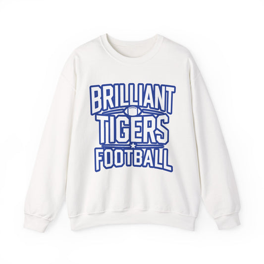 Adult Crewneck Sweatshirt \ Brilliant Tigers Football \ BTF1