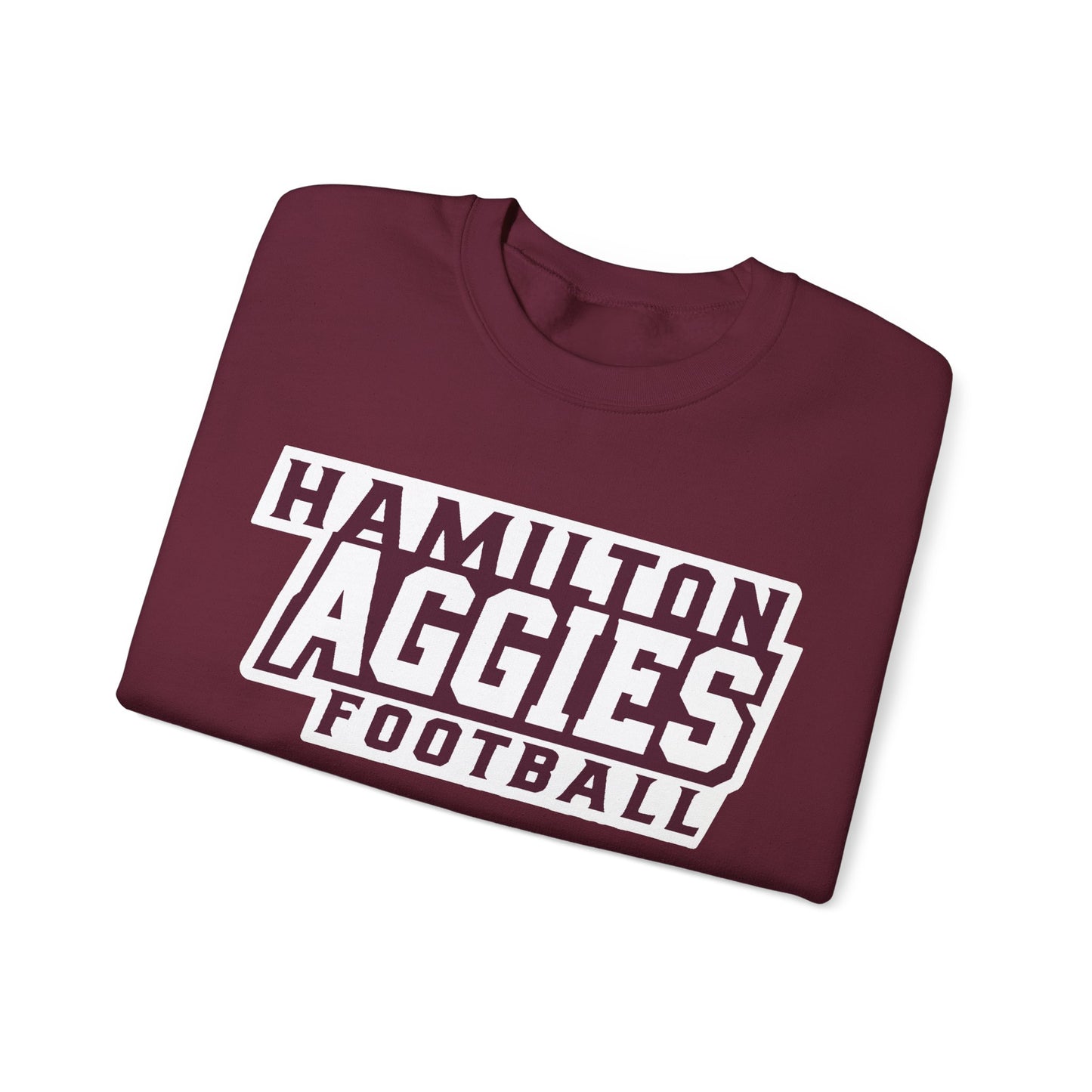 Adult Crewneck Sweatshirt \ Hamilton Aggies Football \ HAF1