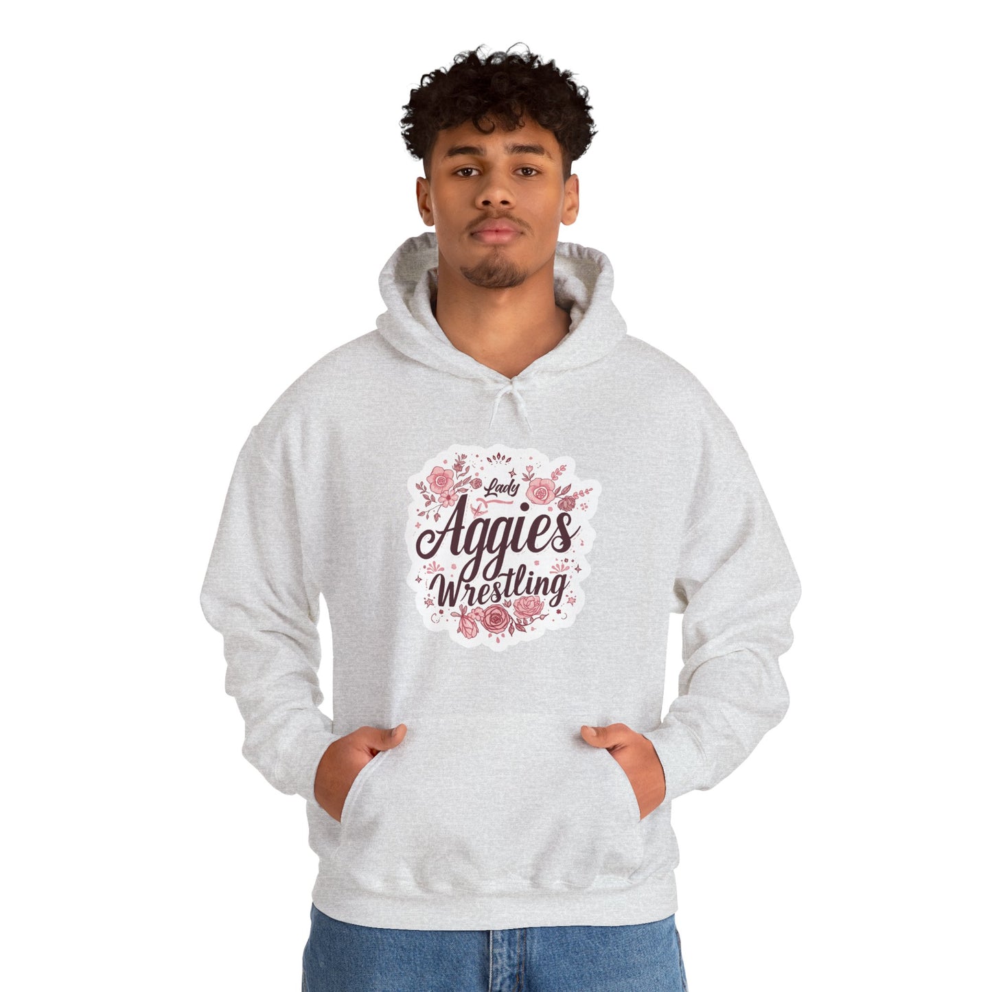 Adult Hoodie Sweatshirt \ Hamilton Aggies Wrestling \ HAWG1