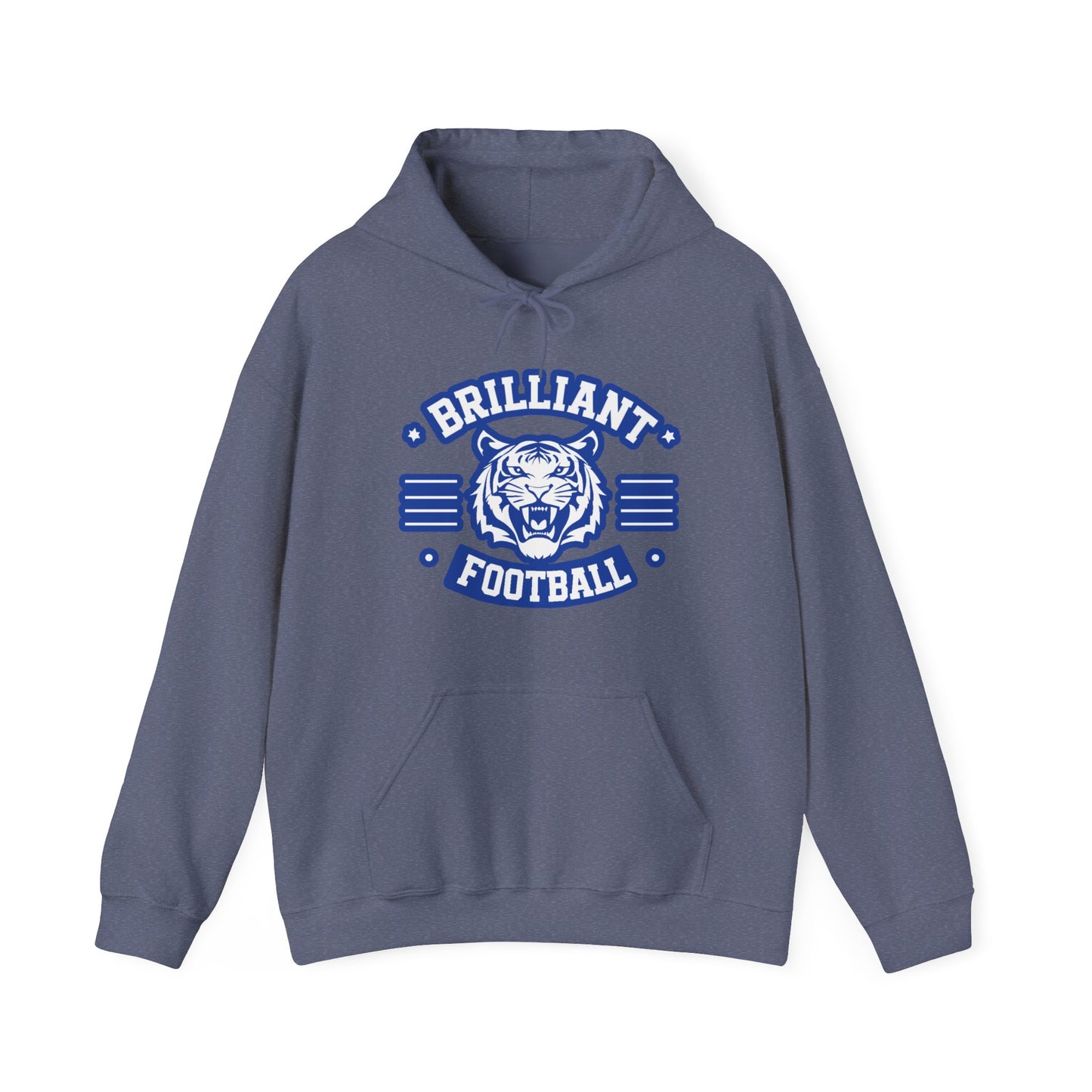 Adult Hoodie Sweatshirt \ Brilliant Tigers Football \ BTF2