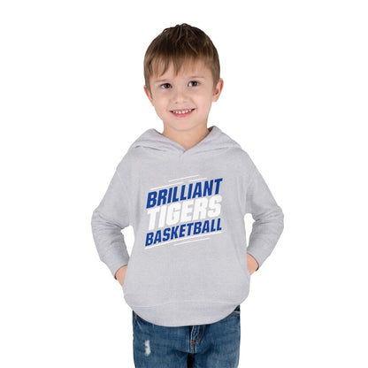 Toddler Hoodie Sweatshirt \ Brilliant Tigers Basketball \ BTBK2