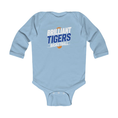 Long Sleeve Baby Bodysuit \ Brilliant Tigers Basketball \ BTBK1