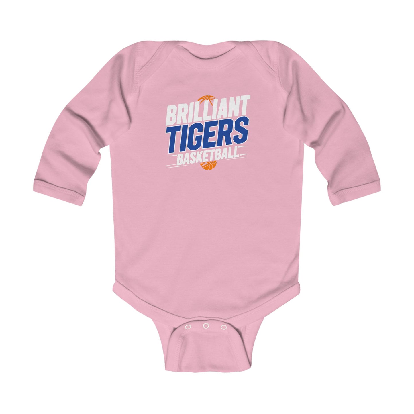 Long Sleeve Baby Bodysuit \ Brilliant Tigers Basketball \ BTBK1