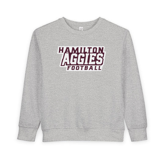 Toddler Crewneck Sweatshirt \ Hamilton Aggies Football \ HAF1