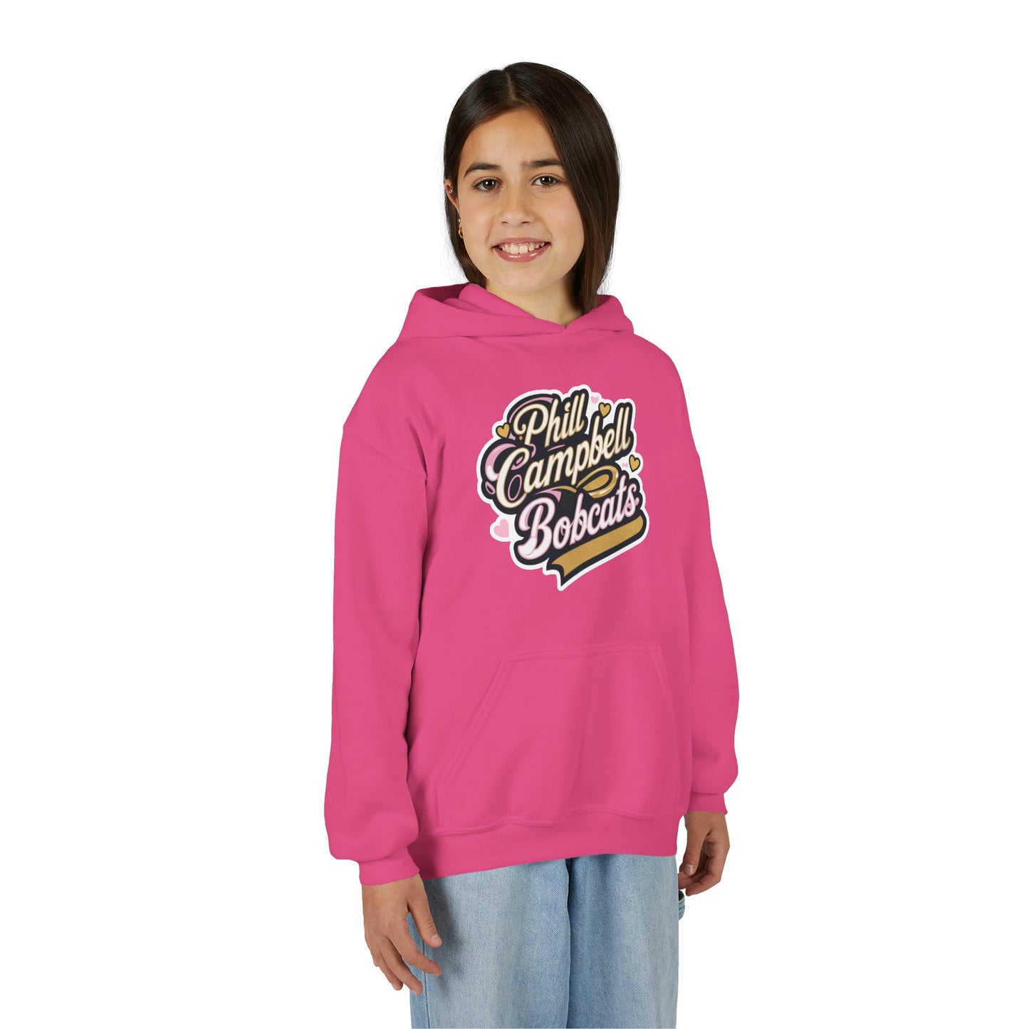 Youth Hoodie Sweatshirt \ Phill Campbell Bobcats \ PCBG1