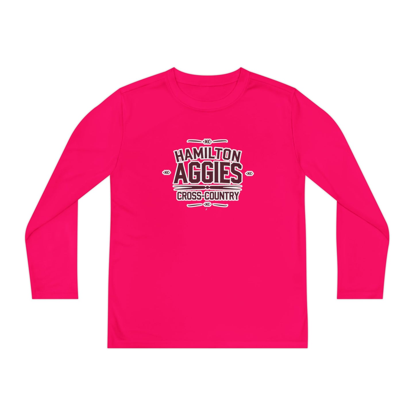 Youth Long Sleeve Tee \ Hamilton Aggies Cross-Country \ HCC1