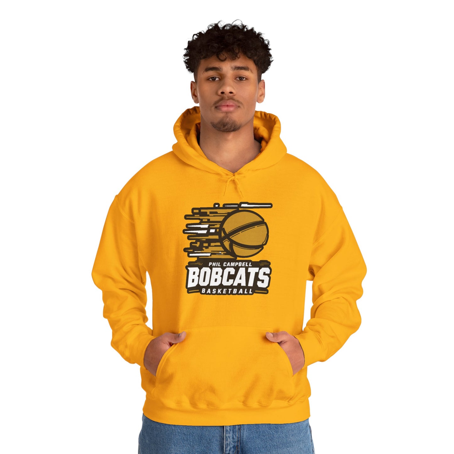 Adult Hoodie Sweatshirt \ Phil Campbell Bobcats Basketball \ PCBBK2