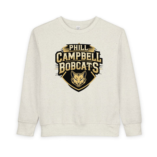 Toddler Crewneck Sweatshirt \ Phill Campbell Bobcats \ PCB1