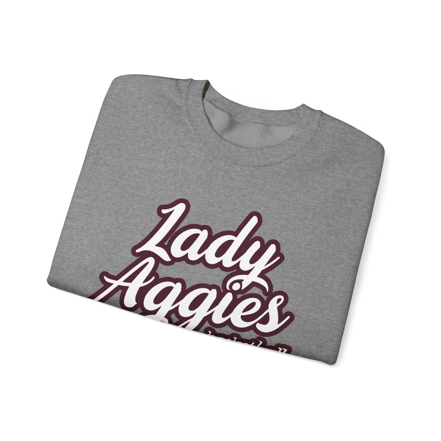 Adult Crewneck Sweatshirt \ Hamilton Aggies Basketball \ HABBG2
