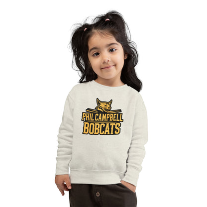 Toddler Crewneck Sweatshirt \ Phil Campbell Bobcats \ PCB2