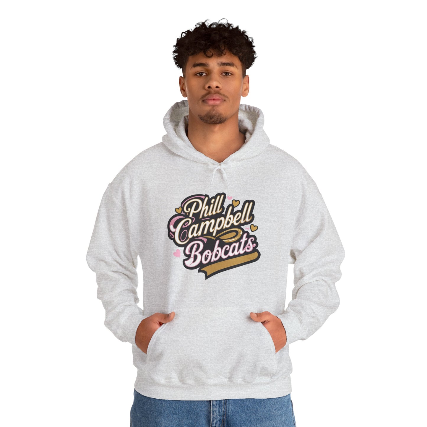 Adult Hoodie Sweatshirt \ Phill Campbell Bobcats \ PCBG1
