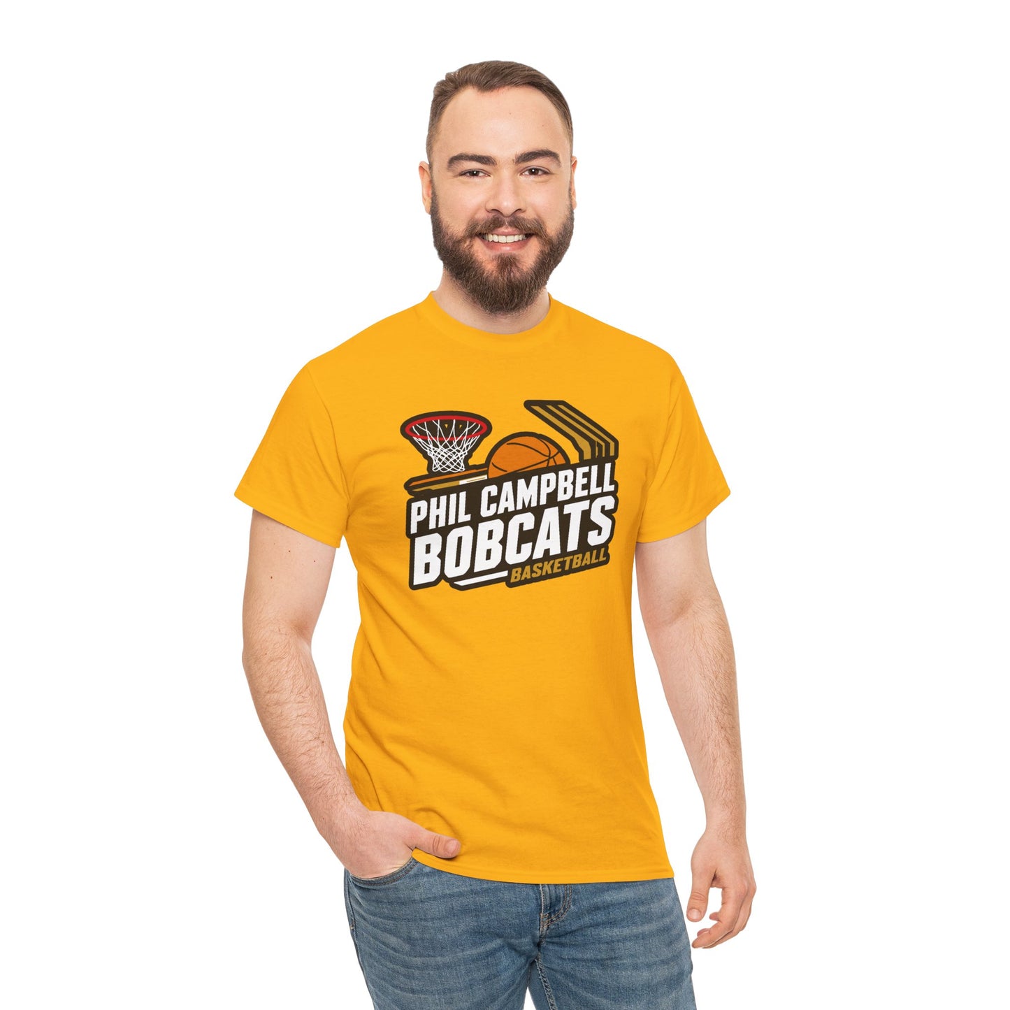 Adult Tee \ Phil Campbell Bobcats Basketball \ PCBBK1