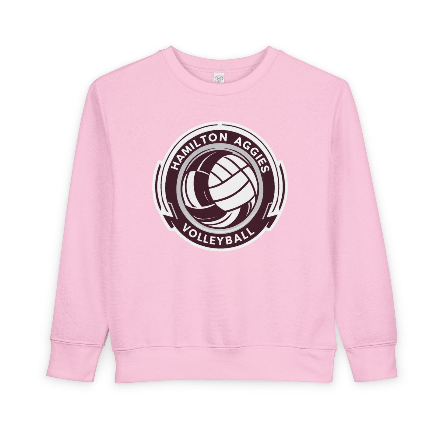 Toddler Crewneck Sweatshirt \ Hamilton Aggies Volleyball \ HAV1