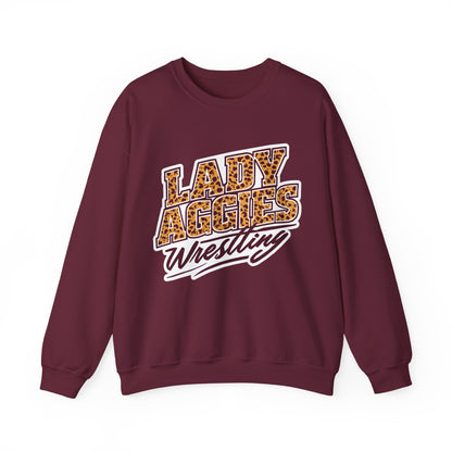 Adult Crewneck Sweatshirt \ Hamilton Aggies Wrestling \ HAWG3