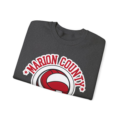 Adult Crewneck Sweatshirt \ Marion County Red Raiders Volleyball \ MCV1
