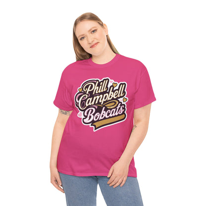 Adult Tee \ Phill Campbell Bobcats \ PCBG1
